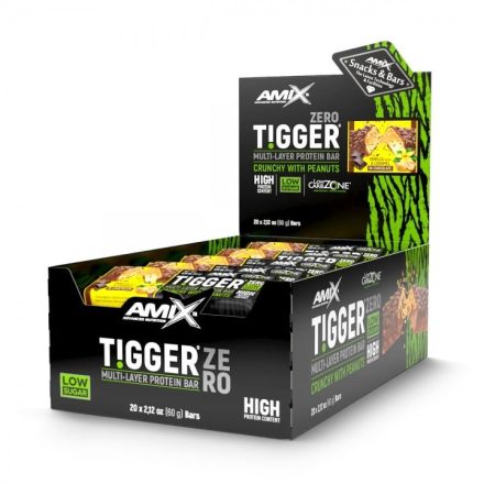 AMIX Nutrition TIGGER® Zero bar 20x60g - vásárlás, ár, rendelés online