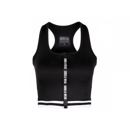 MESA ZIP FRONT CROP TOP - BLACK - vásárlás, ár, rendelés online