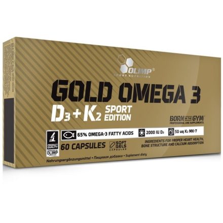 Olimp Gold Omega 3 D3 + K2 SE – 60 kapszula - vásárlás, ár, rendelés online