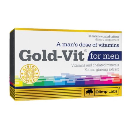 OLIMP LABS GOLD-VIT FOR MEN VITAMIN – 30 TABLETTA - vásárlás, ár, rendelés online