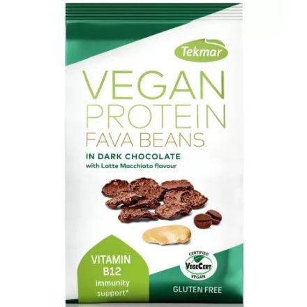 Tekmar - Vegan Protein Snack 11x140g - Fava beans in dark chocolate with latte macchiato flavour - vásárlás, ár, rendelés online