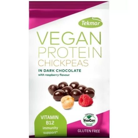 Tekmar - Vegan Protein Snack 11x140g - Chickpeas in dark chocolate with raspberry flavour - vásárlás, ár, rendelés online