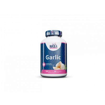 Haya Labs – Odorless Garlic 500mg. / 120 Softgels - vásárlás, ár, rendelés online