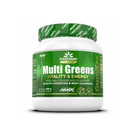 AMIX Nutrition - GreenDay® ProVEGAN MultiGreens Vitality&Energy orange 300g - Superfood