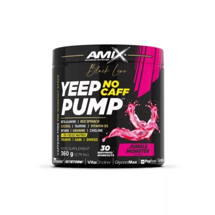 Amix Nutrition - Amix™ Black Line Yeep Pump No Caff 360g - vásárlás, ár, rendelés online