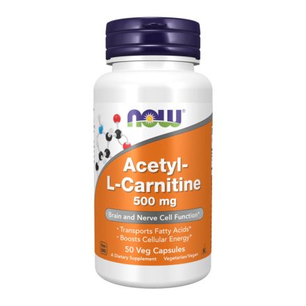 Now Acetyl-L-Carnitine 500 mg - 50 Veg Capsula - vásárlás, ár, rendelés online