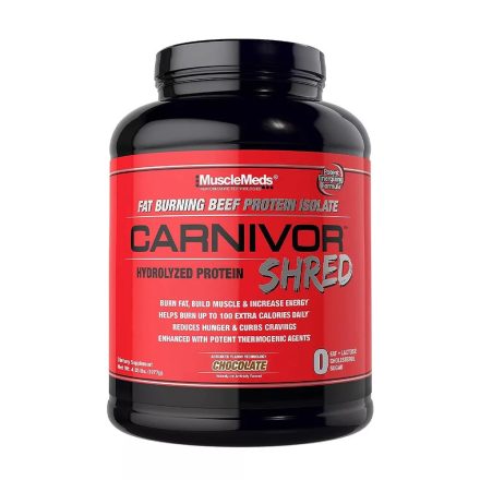 MUSCLEMEDS ZSÍRÉGETŐ ÉS IZOMÉPÍTŐ MARHAFEHÉRJE FORMULA - CARNIVOR SHRED 1036 g /  1736 g