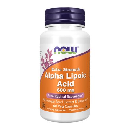 Now Alpha Lipoic Acid 600 mg - 60 Veg Capsules  - vásárlás, ár, rendelés online