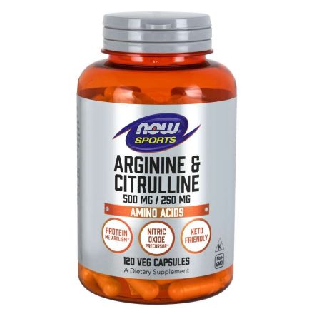 Now foods - Arginin & Citrullin 500 mg/250 mg 120 db veg kapszula - vásárlás, ár, rendelés online