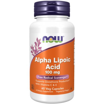 NOW - Alpha lipoic Acid, 100 mg, 60 vegetáriánus kapszula - vásárlás, ár, rendelés online