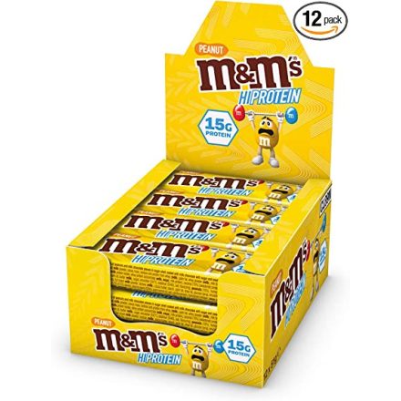 Karton M&Ms HiProtein BAR PEANUT (Mogyoró) 12 db - vásárlás, ár, rendelés online