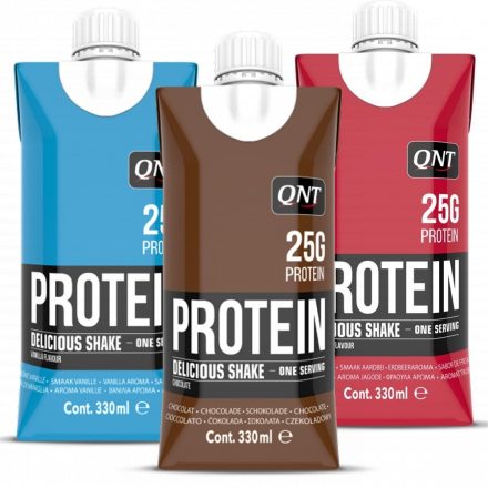 QNT DELICIOUS PROTEIN SHAKE 330ML FEHÉRJEITAL 12 db - vásárlás, ár, rendelés online